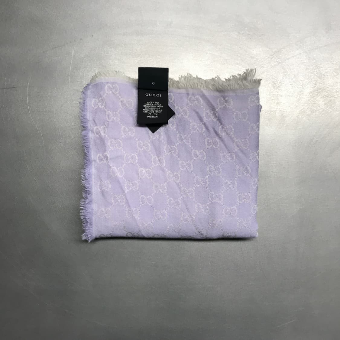구찌 로고 스카프 퍼플 상품이미지2