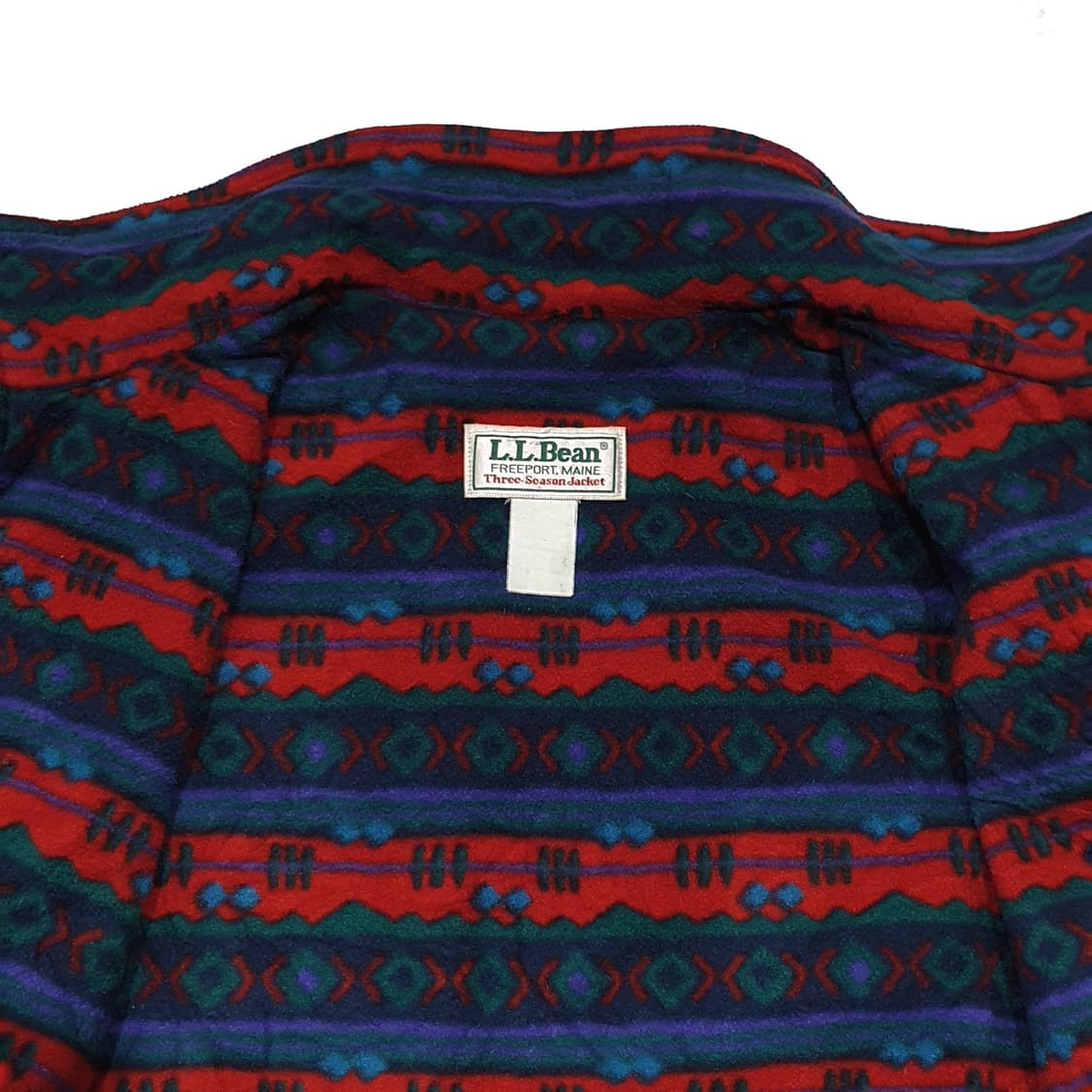 엘엘빈 3시즌 자켓 쉘드 아즈텍 패턴 L (105-110) 90s 상품이미지8