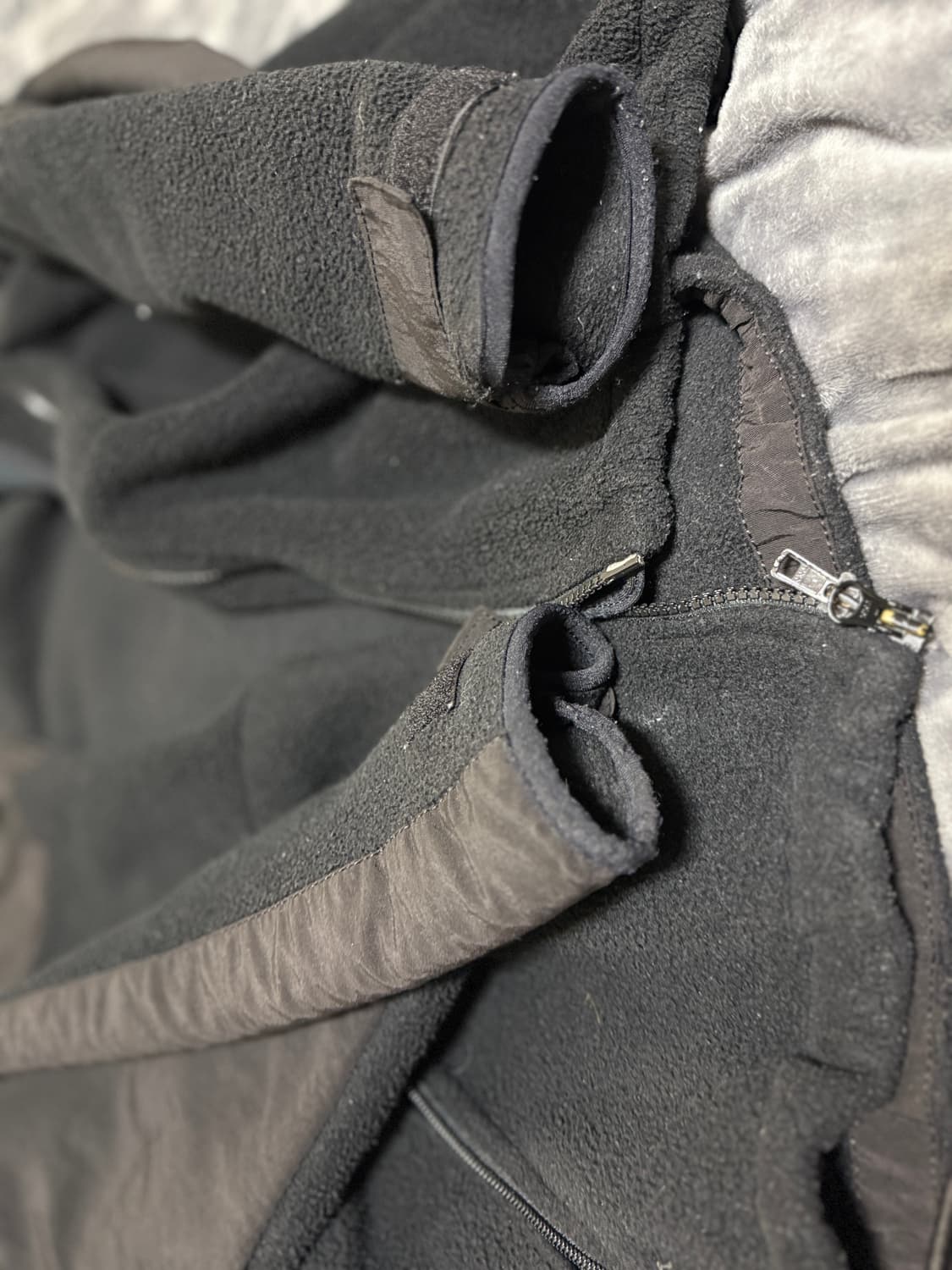 오리지널 미군 폴라텍 후리스 검정 카키팝니다 상품이미지4