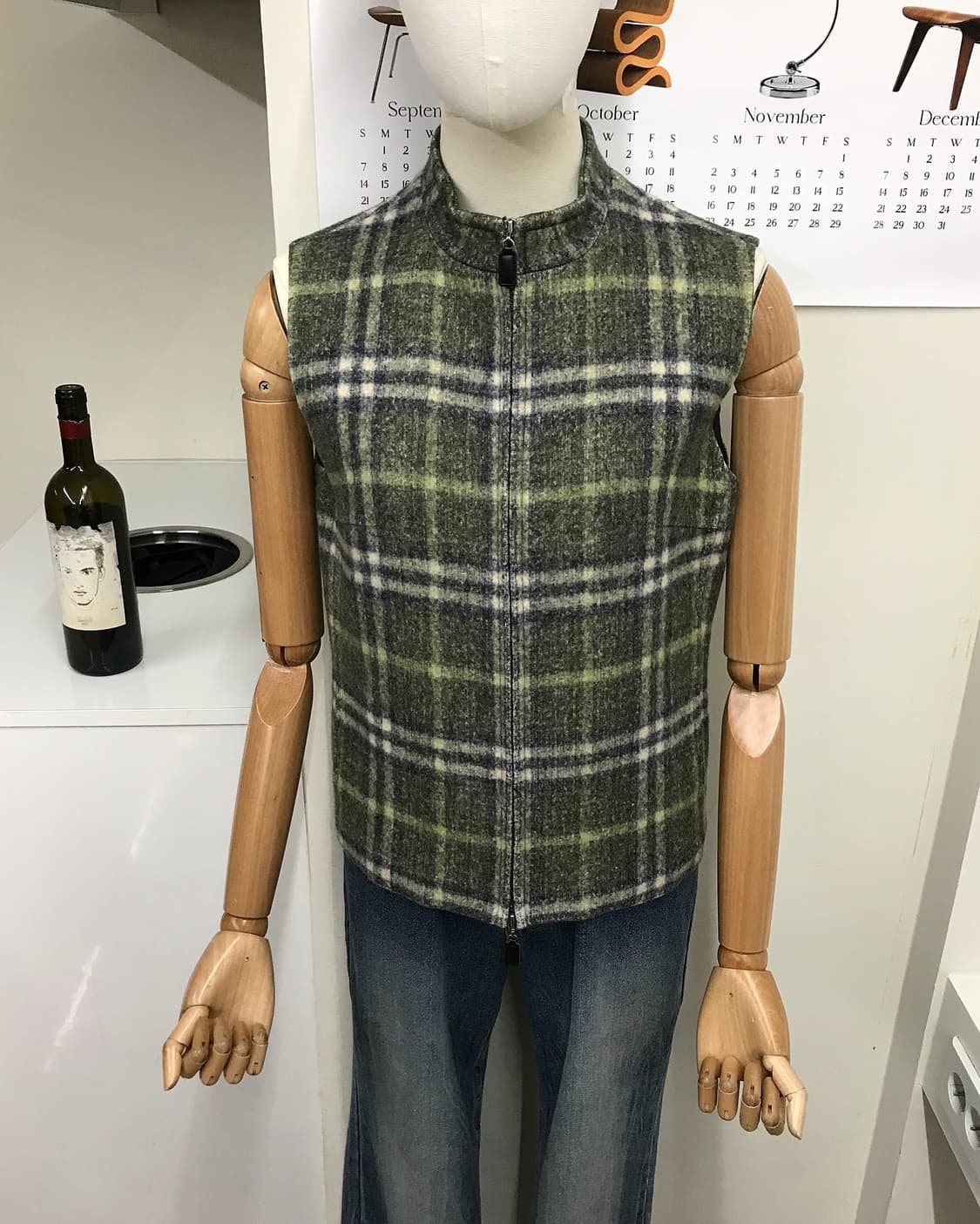 버버리 울 체크 베스트 자켓 상품이미지7