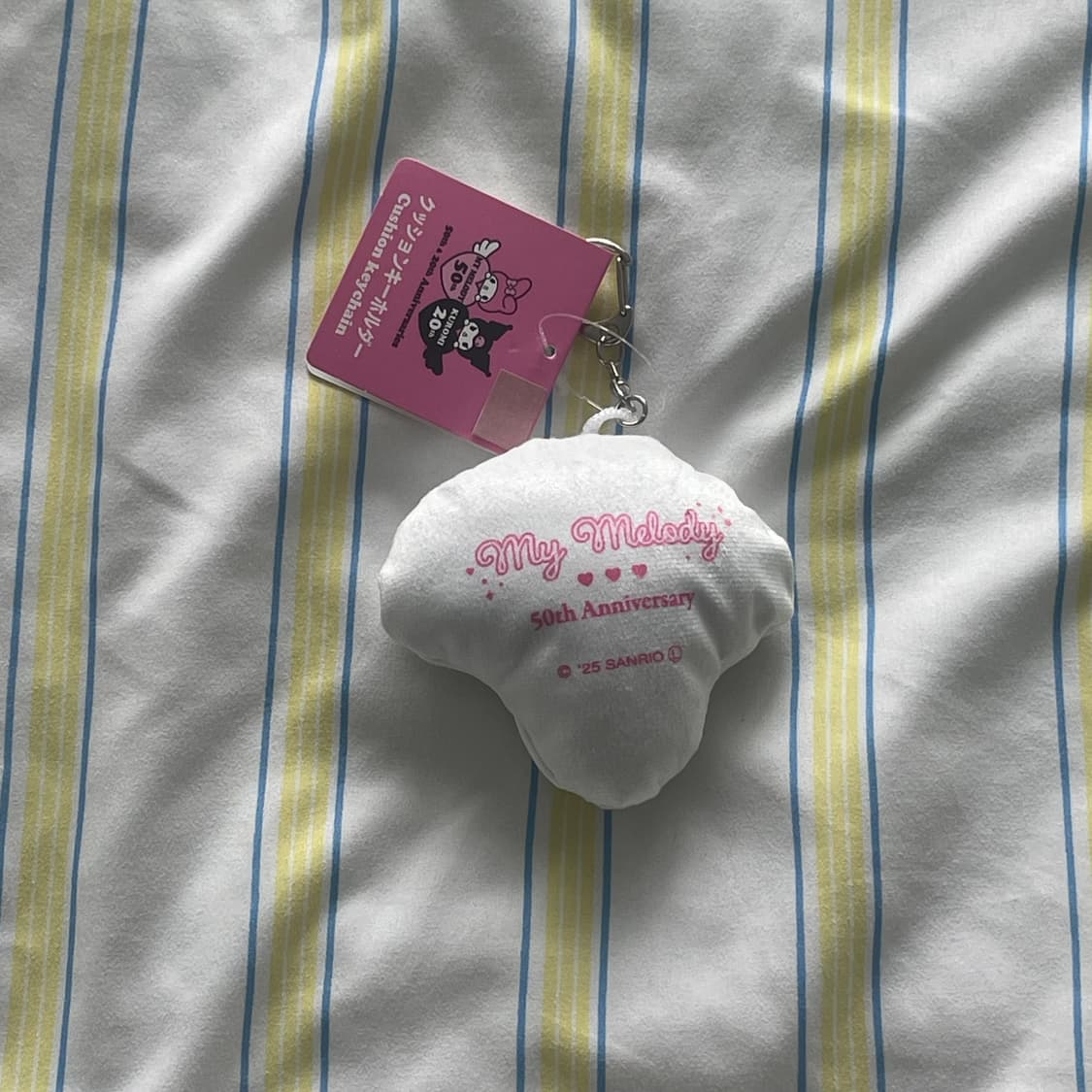 50주년 마이멜로디 화이트 쿠션 키링 상품이미지2