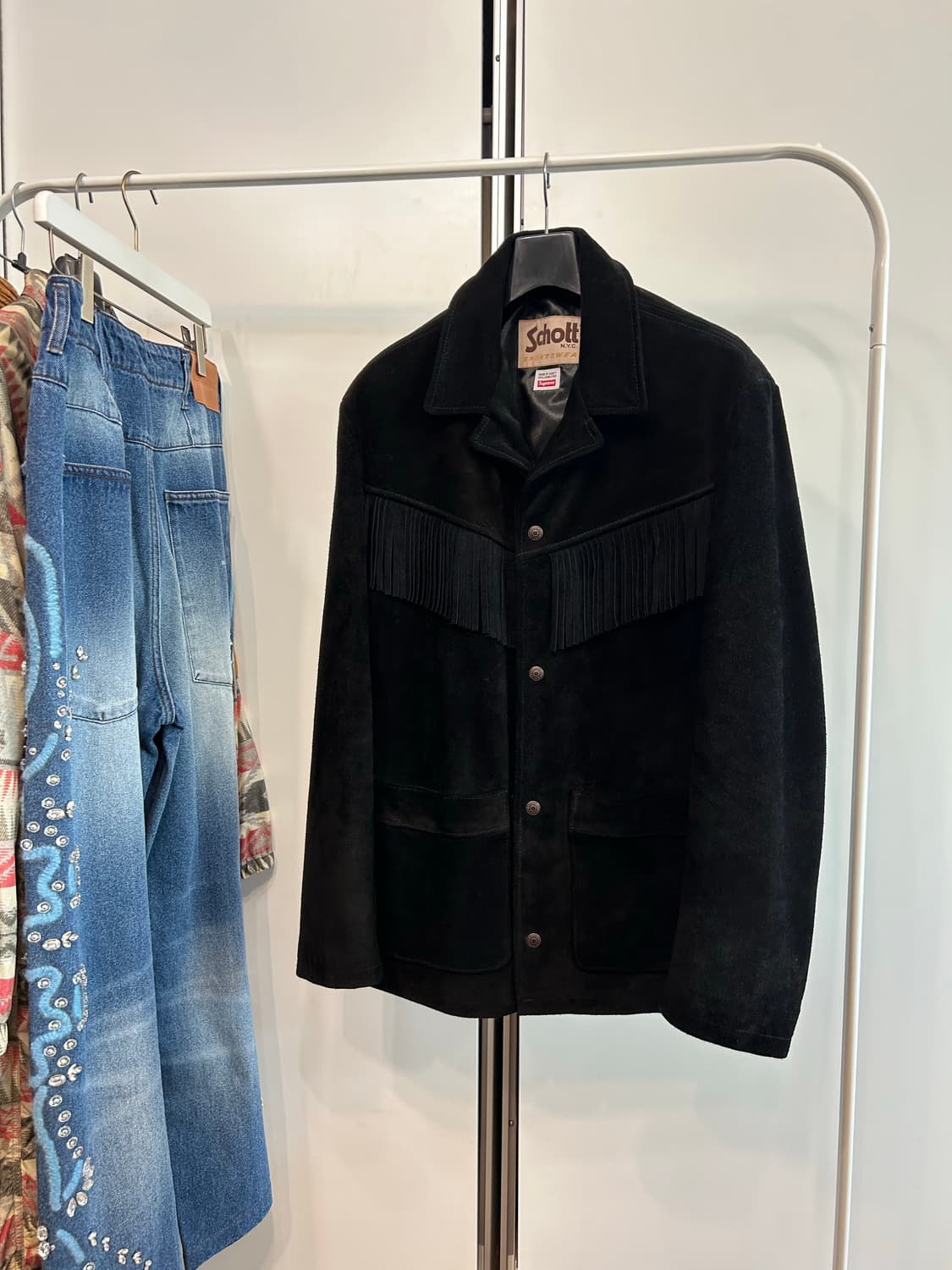 슈프림 x 쇼트 웨스턴 프린지 스웨이드 자켓 상품이미지2