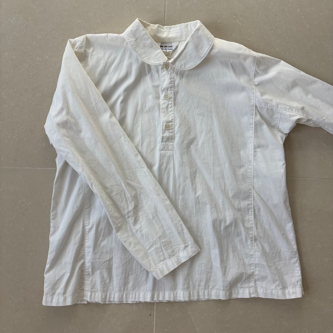 Comme des garcons 꼼데가르송 화이트 코튼 셔츠 M 상품이미지1