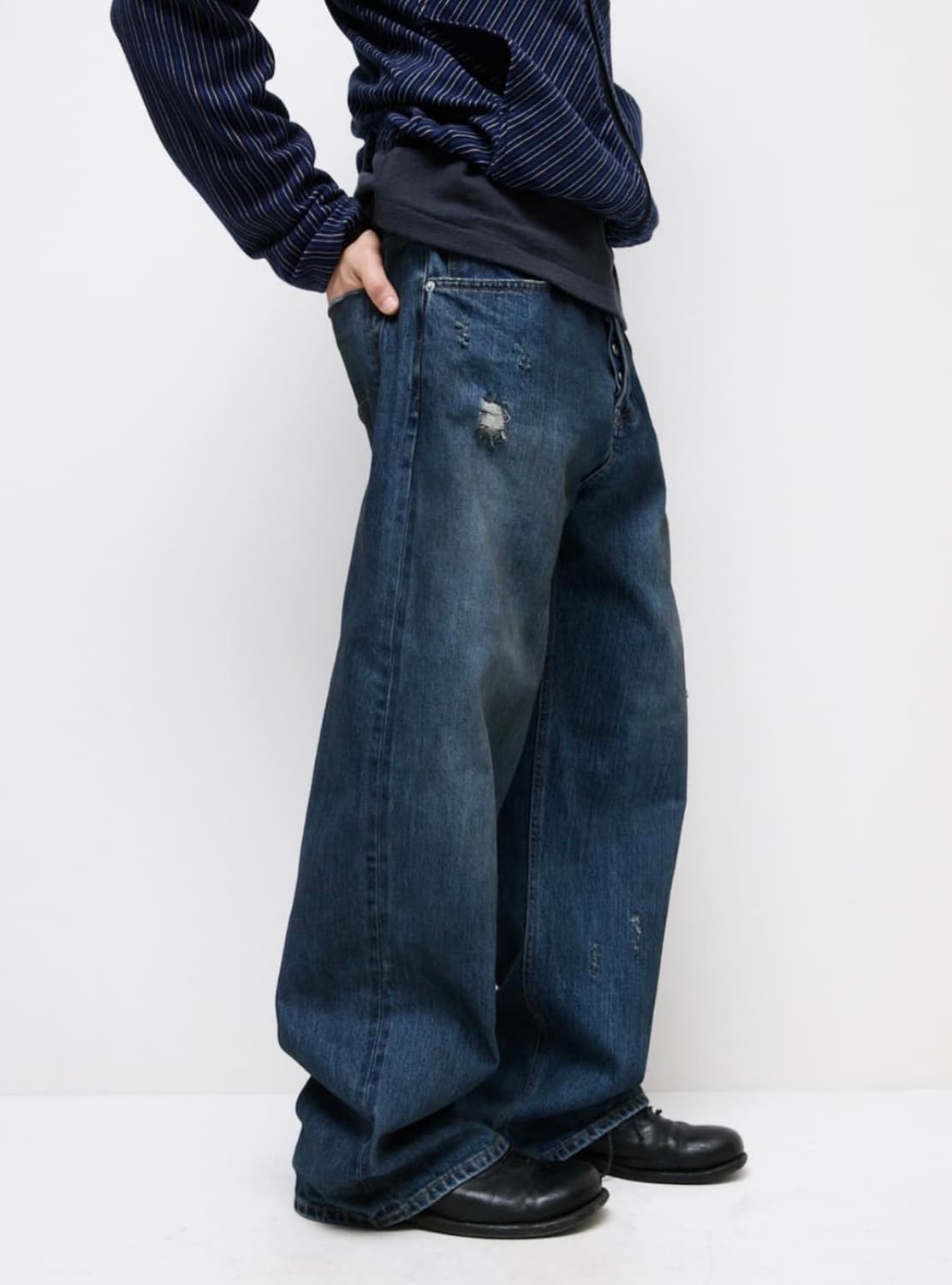 해칭룸 레귤러 셀비지 진 3사이즈 상품이미지4