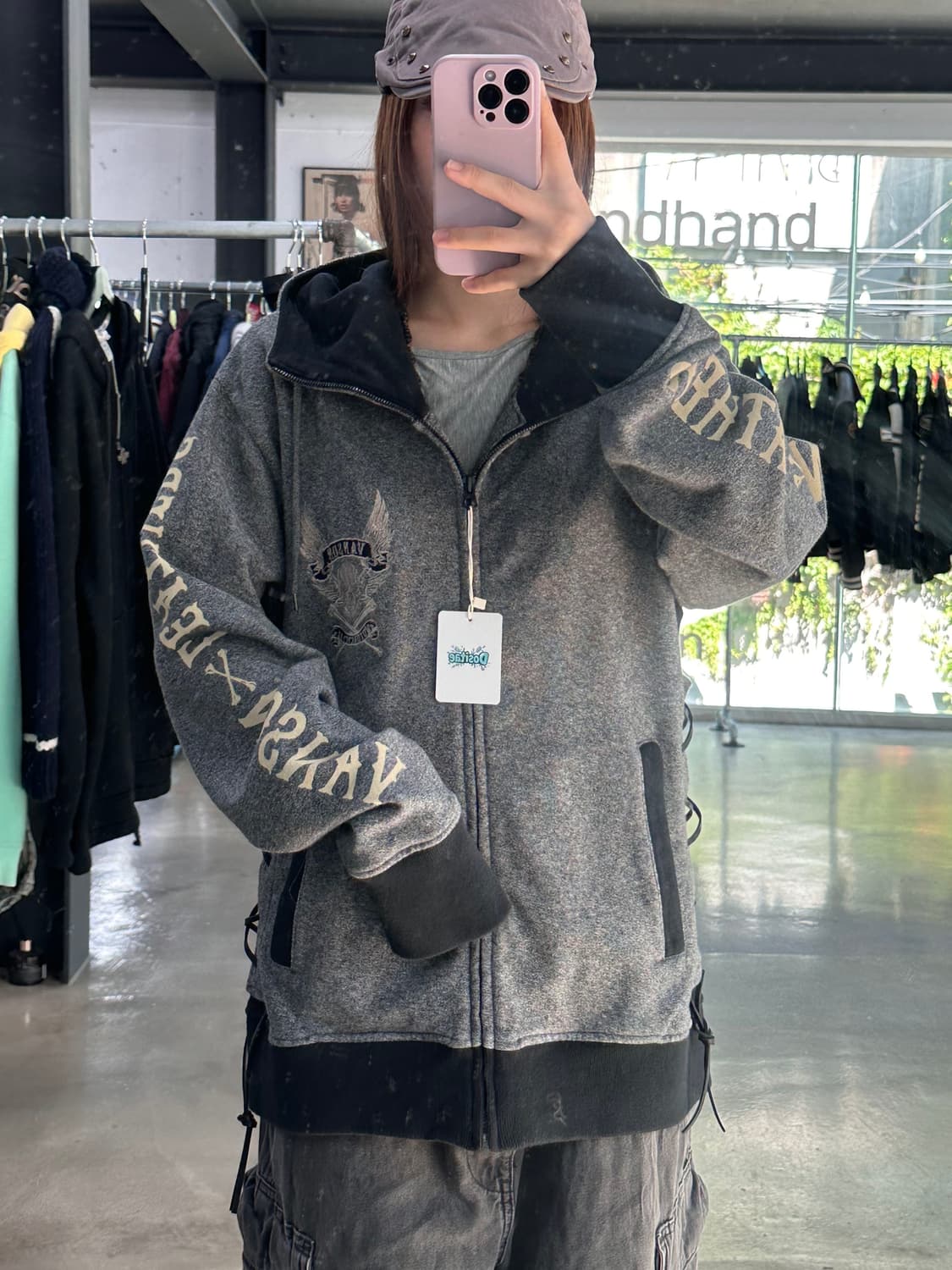 벤슨 윙 스컬 아일렛 넥워머 후드집업점퍼 상품이미지4