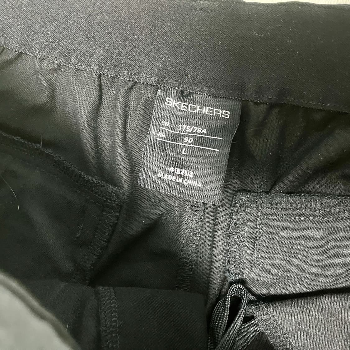 🖤 스케쳐스 프리미엄 코튼 밴딩 슬랙스 (블랙 / L) 상품이미지4