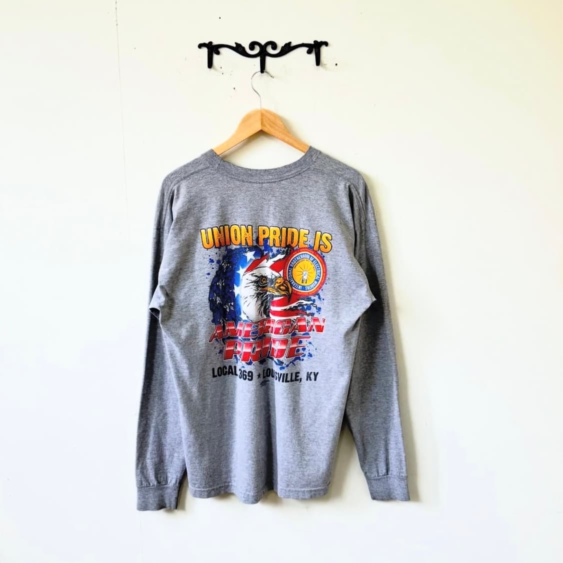 U.S.A Bayside 아메리칸 프라이드 롱 슬리브 티셔츠 상품이미지3