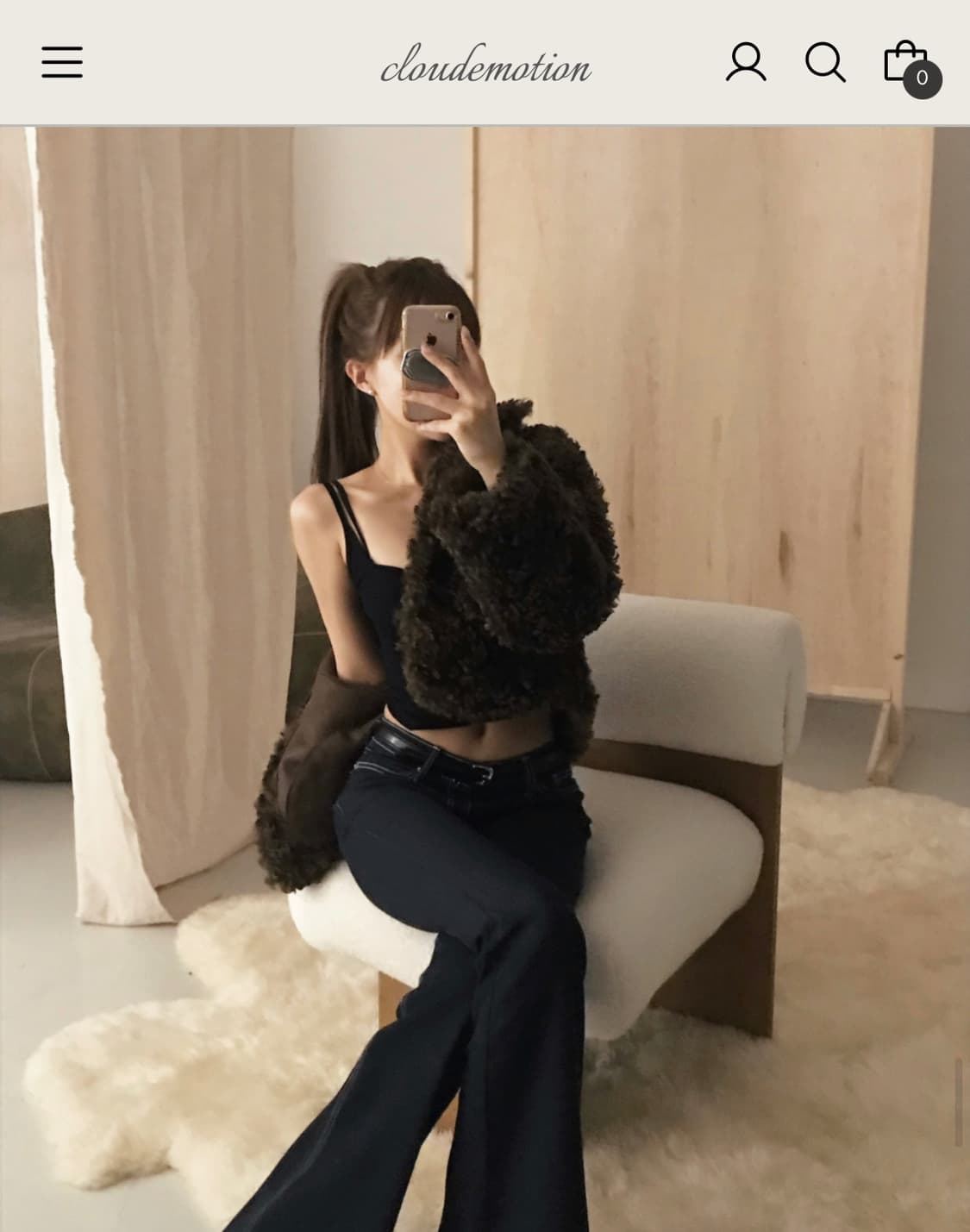 클라우드이모션 젠 퍼자켓 브라운 상품이미지1