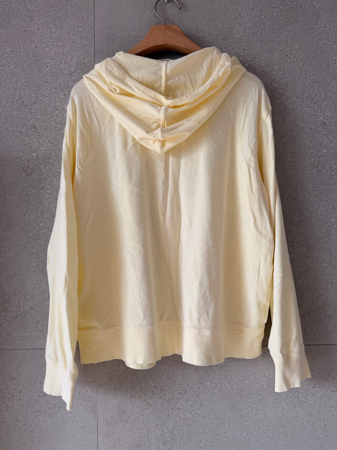 레몬색 후드 얇은 집업 여성 상품이미지2