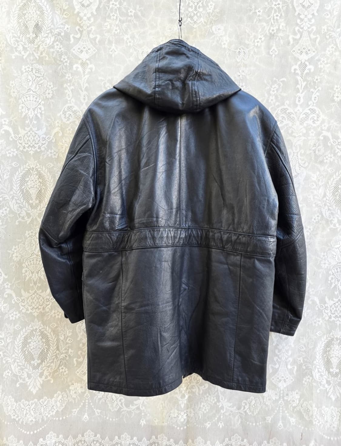 90s 도그파이트  카우레더 카코트 (made in korea) 상품이미지5