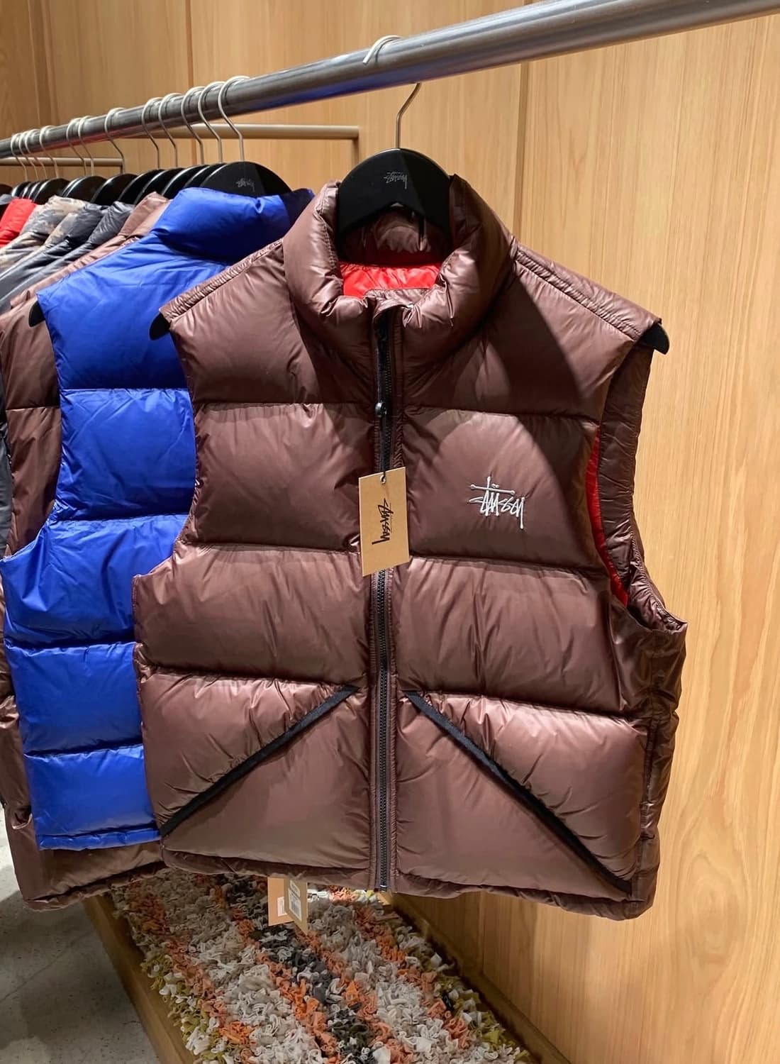 [XXL] 스투시 마이크로 립스탑 다운베스트_브라운 상품이미지3