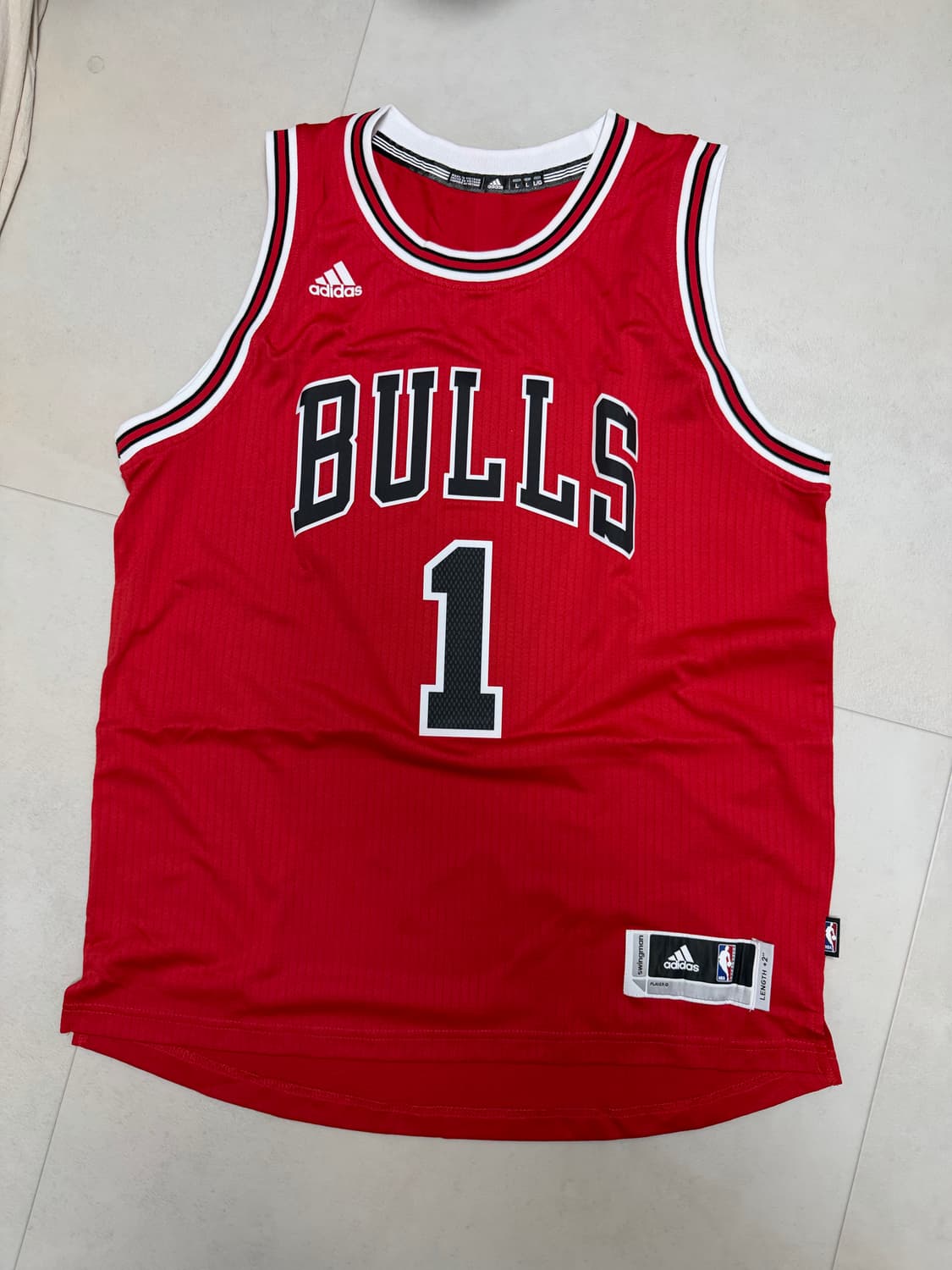 아디다스 NBA BULLS 농구 나시 아디다스 미사용상품 L 상품이미지1