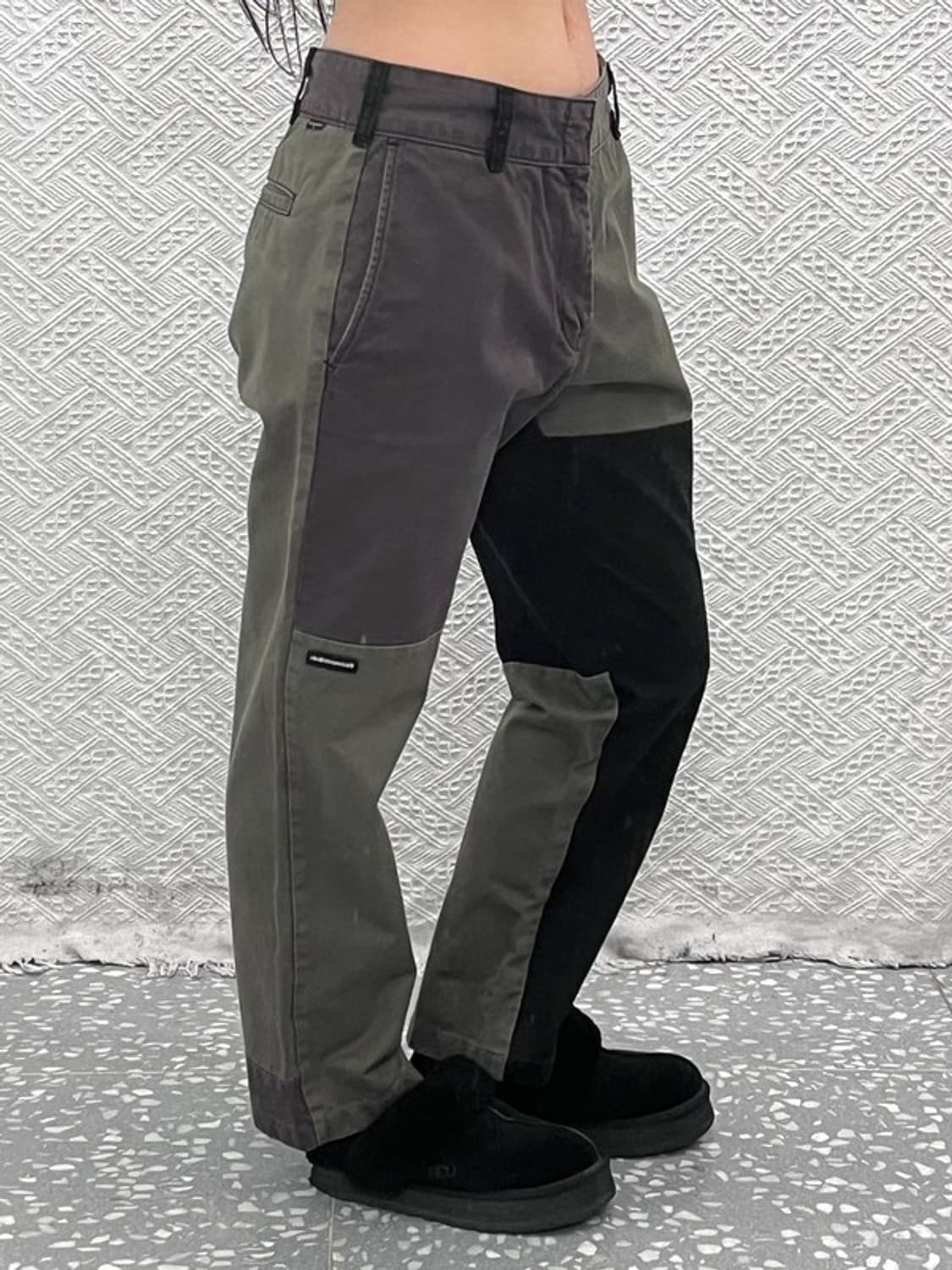 디스이즈네버댓 스트릿 힙합 믹스업 패치워크 코튼팬츠 L C09641 상품이미지2