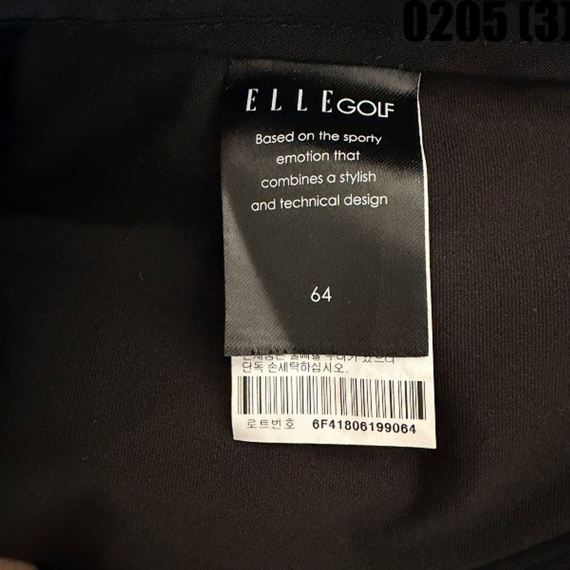 [64] 엘르 골프웨어 블랙 플리츠 미니 스커트 치마 0205(3) 상품이미지3