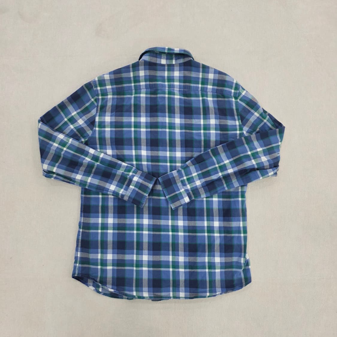 [100] 폴햄 블루 체크 긴팔 셔츠 남방 1229J 상품이미지3