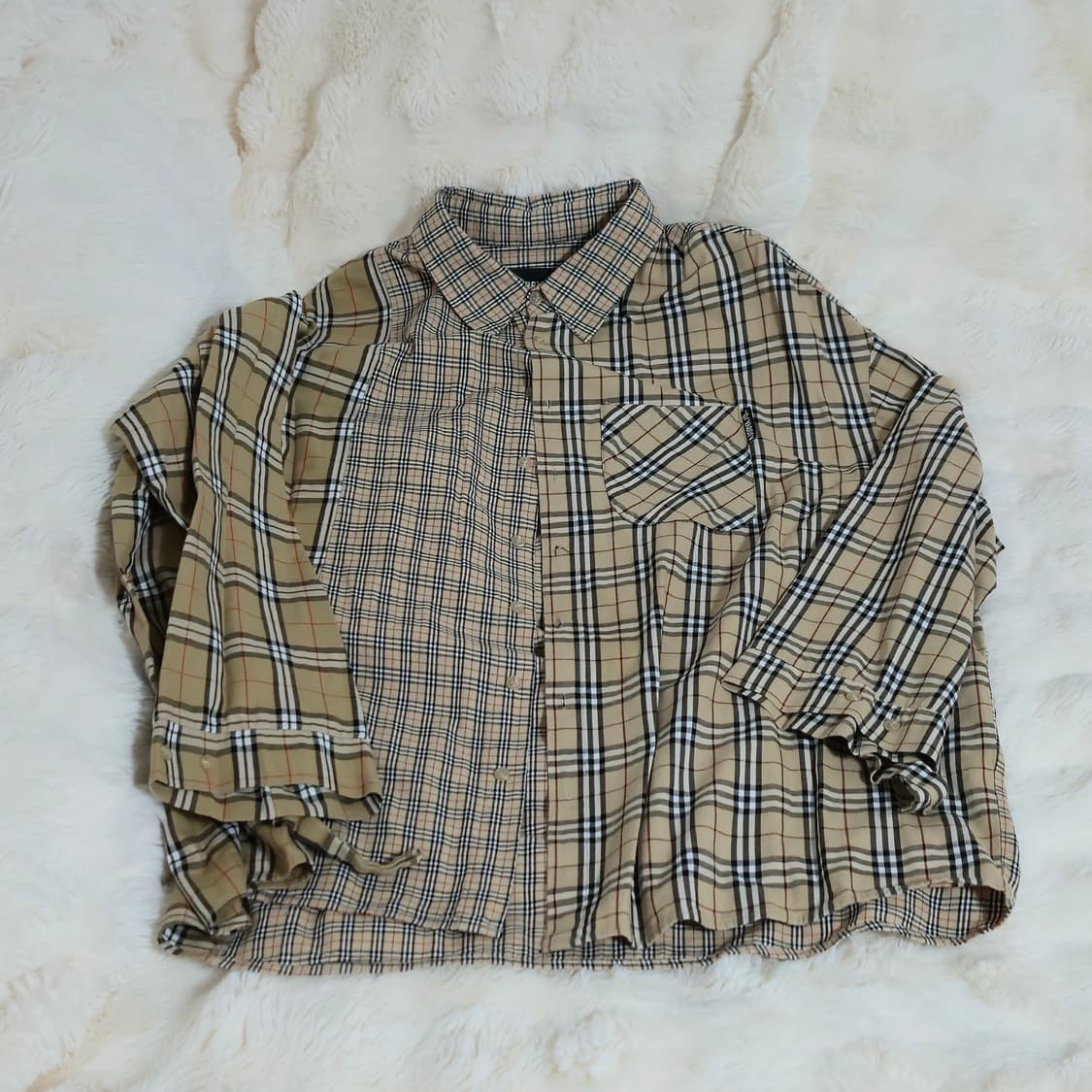 AJOBYAJO 체크 무늬 서츠 상품이미지1