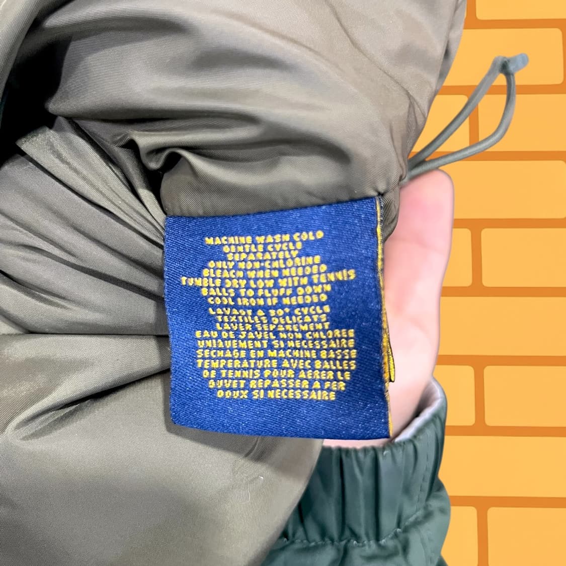 폴로 랄프로렌 럭비 올리브 다운 자켓 (L) 상품이미지9