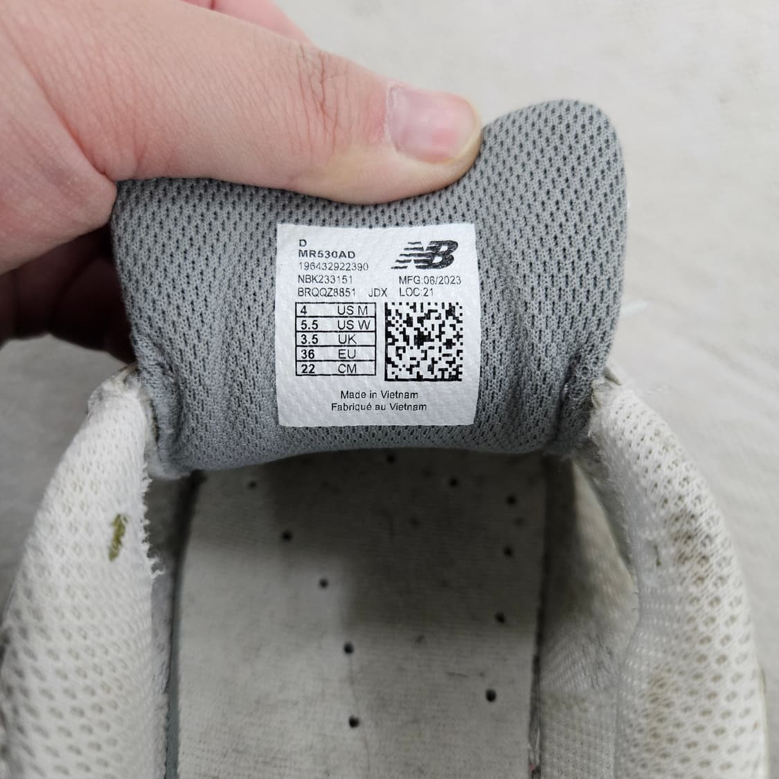 [220] 뉴발란스 530 화이트 실버 스니커즈 운동화 0116Y1 상품이미지8