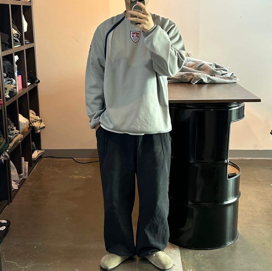 00s 나이키 usa 트레이닝 웜업 탑 상품이미지8