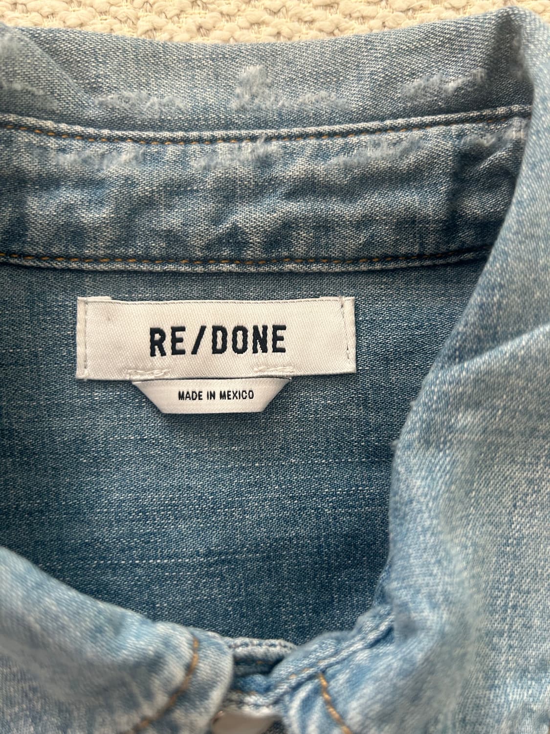 RE/DONE 25년 리던 데님 셔츠( 새제품) 상품이미지7