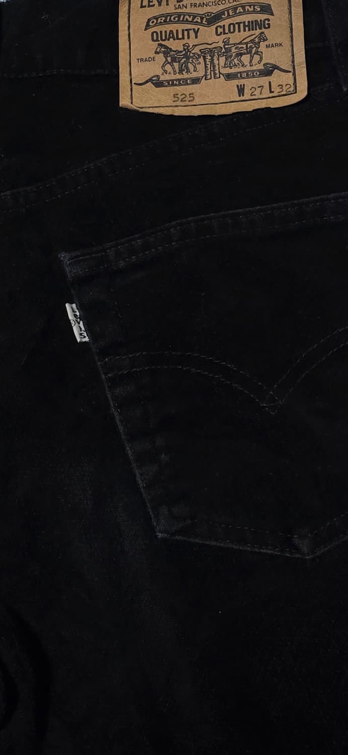 리바이스 525 블랙 코듀로이 팬츠 W27 상품이미지5