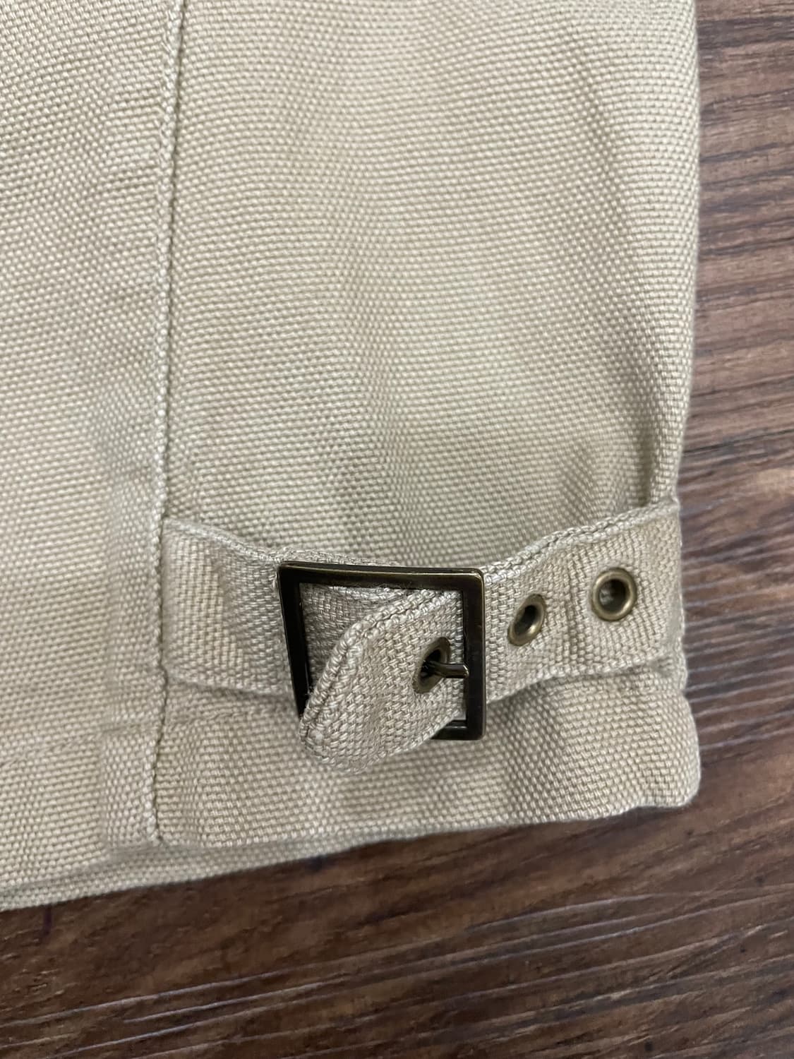 폴로 캔버스 코튼 바이커 자켓 베이지 상품이미지10