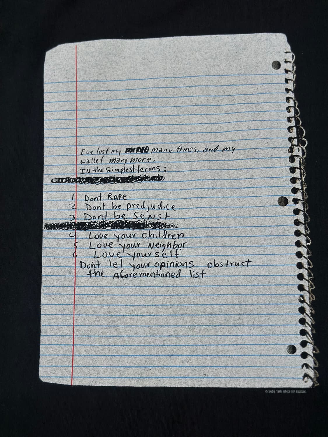00s Kurt Cobain 빈티지 커트코베인 너바나 밴드티 L 상품이미지5