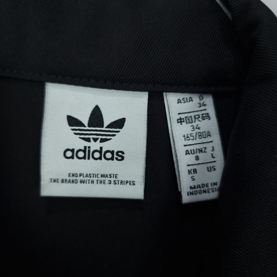 [아디다스] 불꽃 로고 자수 롱 져지 트랙탑 집업 블랙 M18722 상품이미지9