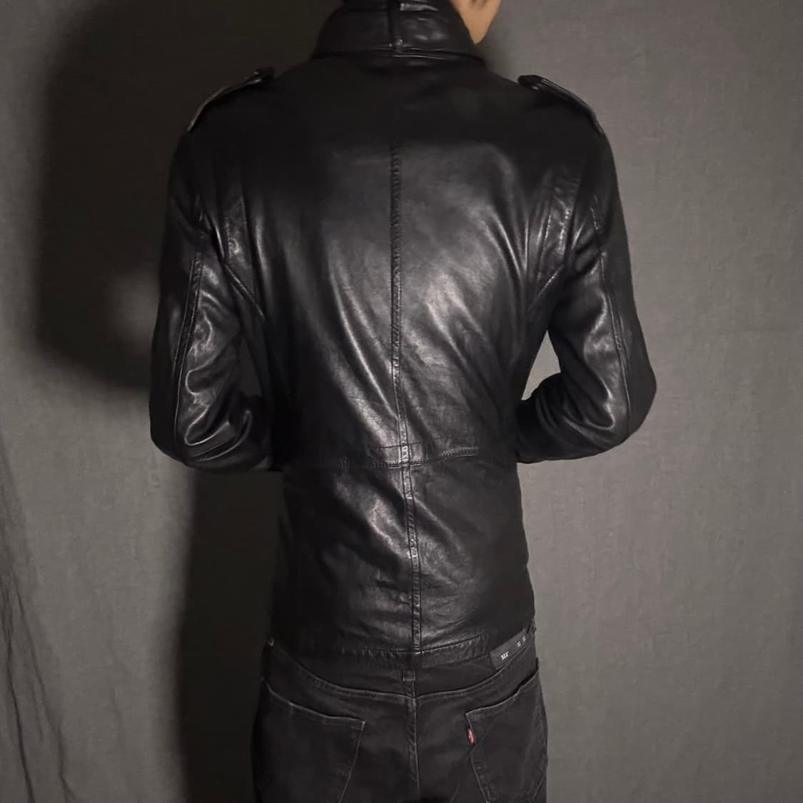 lamb skin leather coat jacket 상품이미지7