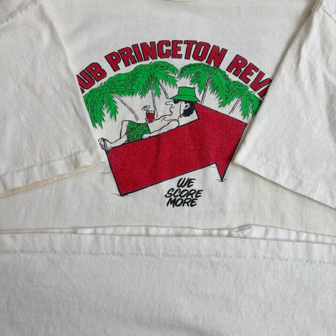 90s USA Club Princeton Review 빈티지 반팔티 XL 상품이미지8