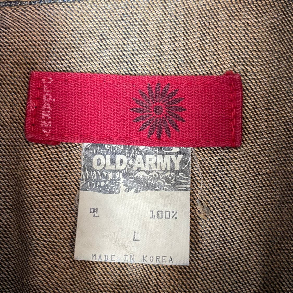 OLD ARMY  빈티지워싱 데님 자켓 L 상품이미지4