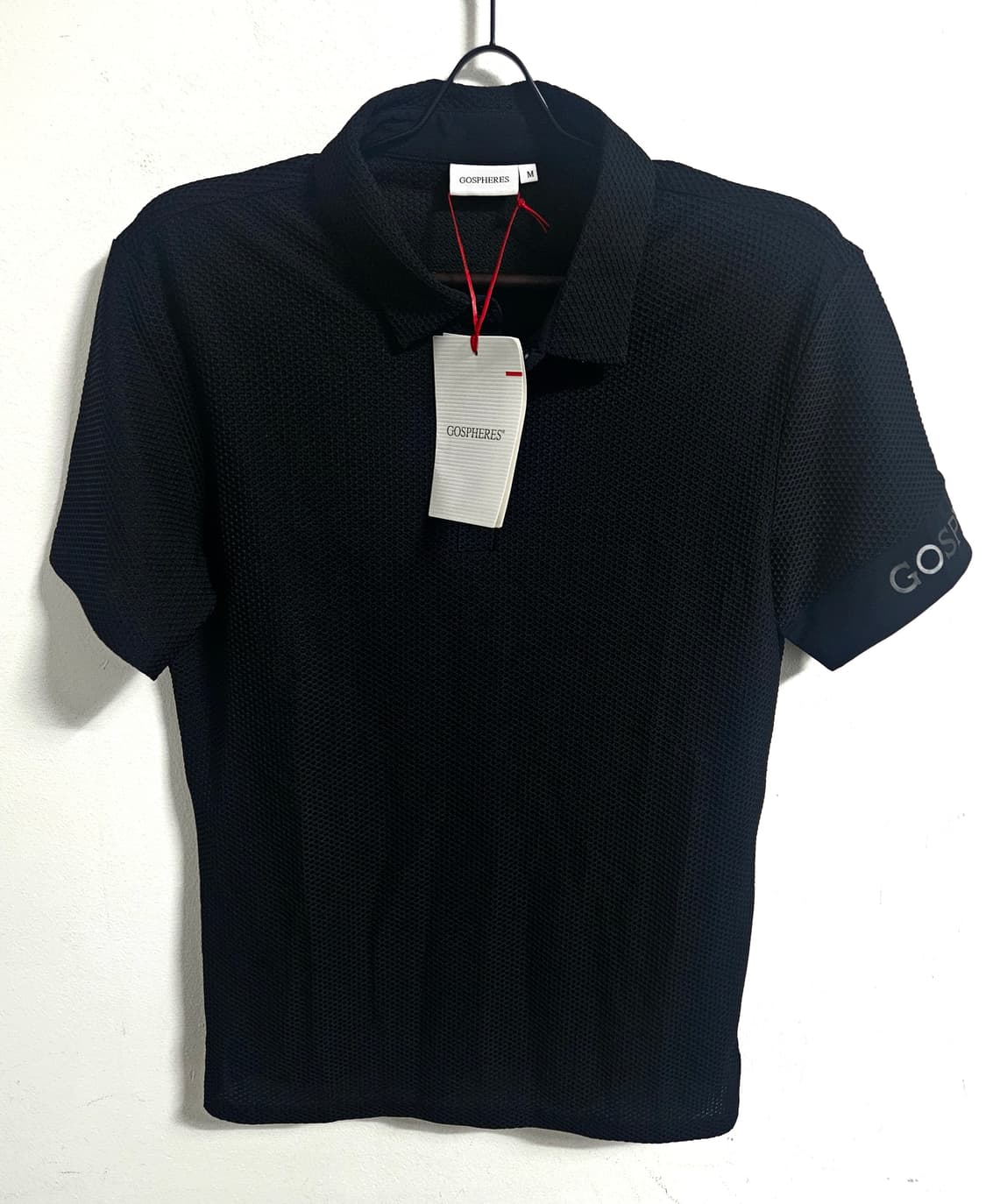 GOSPHERES 고스피어 블랙 폴로 티셔츠 M 새상품 상품이미지1