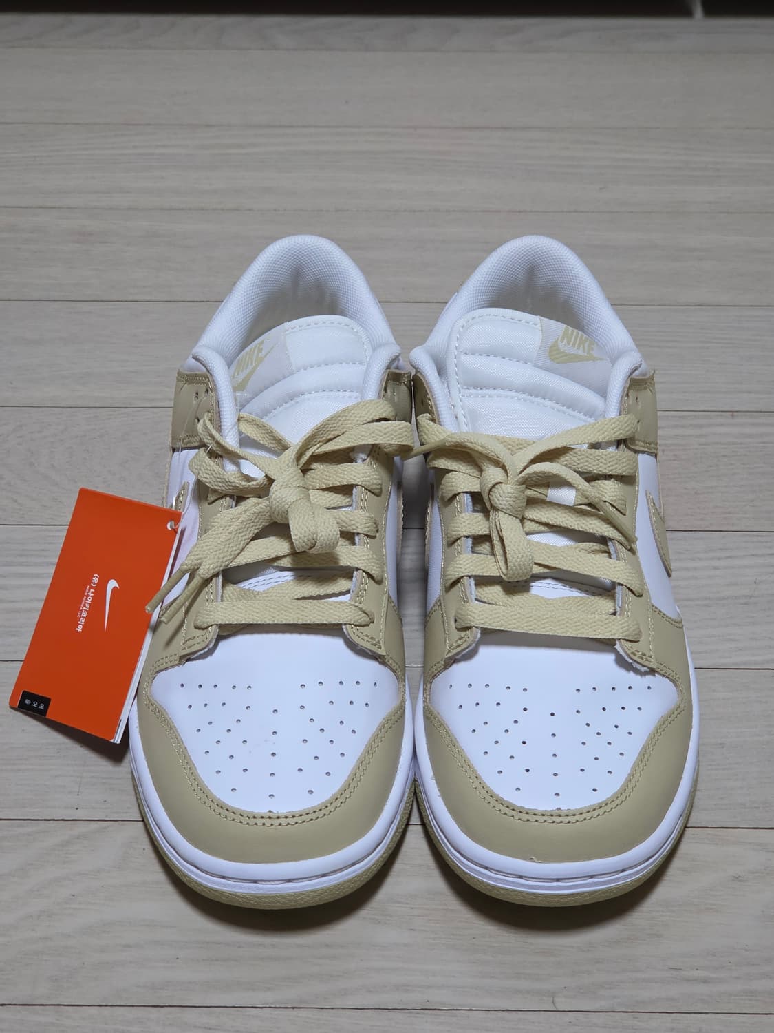 나이키 덩크로우 팀 골드앤화이트 / 화이트베이지 250 상품이미지1