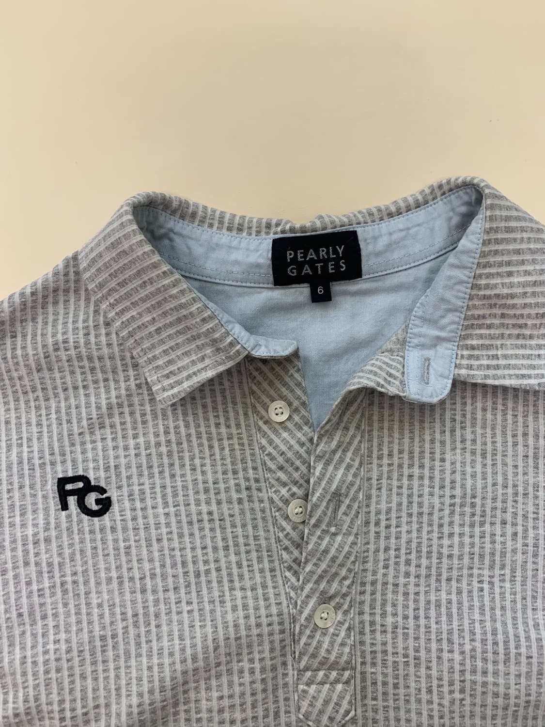 [105]파리게이츠 골프 절개 긴팔 카라 티셔츠 상품이미지3