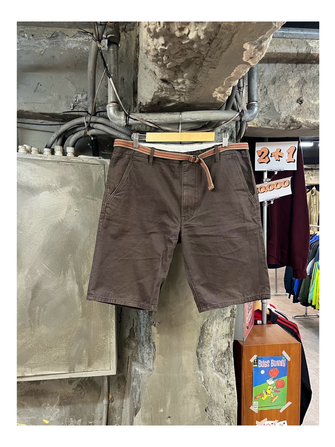 리바이스 하프 팬츠 브라운 36 #csz3556 상품이미지1