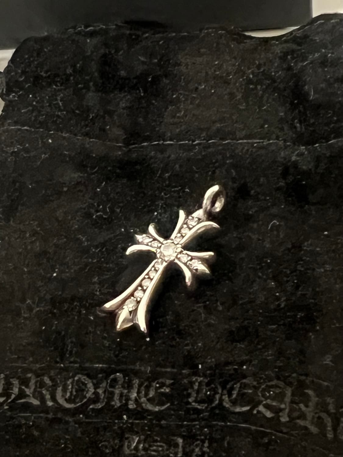 한스룸 크롬하츠 타이니 크로스 애프터 풀파베 팬던트 상품이미지3