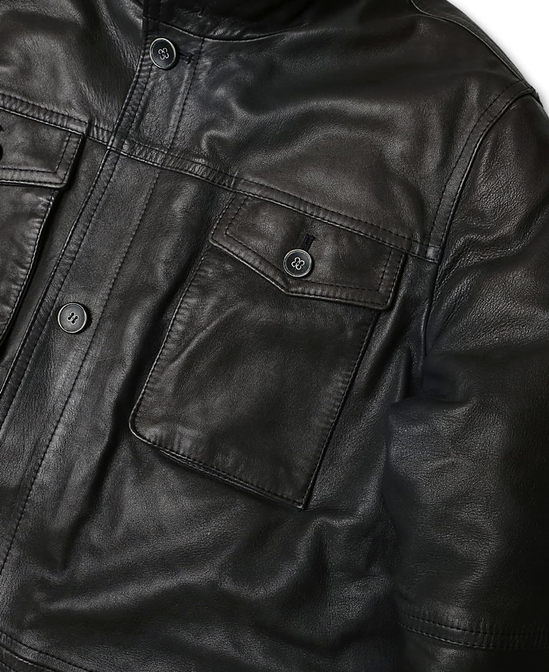 엠메띠 [Emmeti] 양가죽 레더 이태리 럭셔리 다운 패딩 자켓 상품이미지3