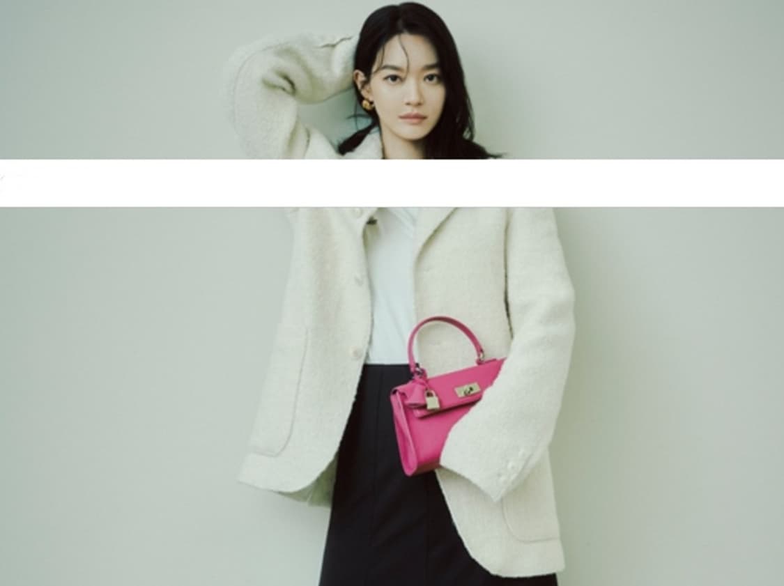 쿠론 스테파니 클래식 미니 토트백 (신민아 가방) 미착용 상품이미지3