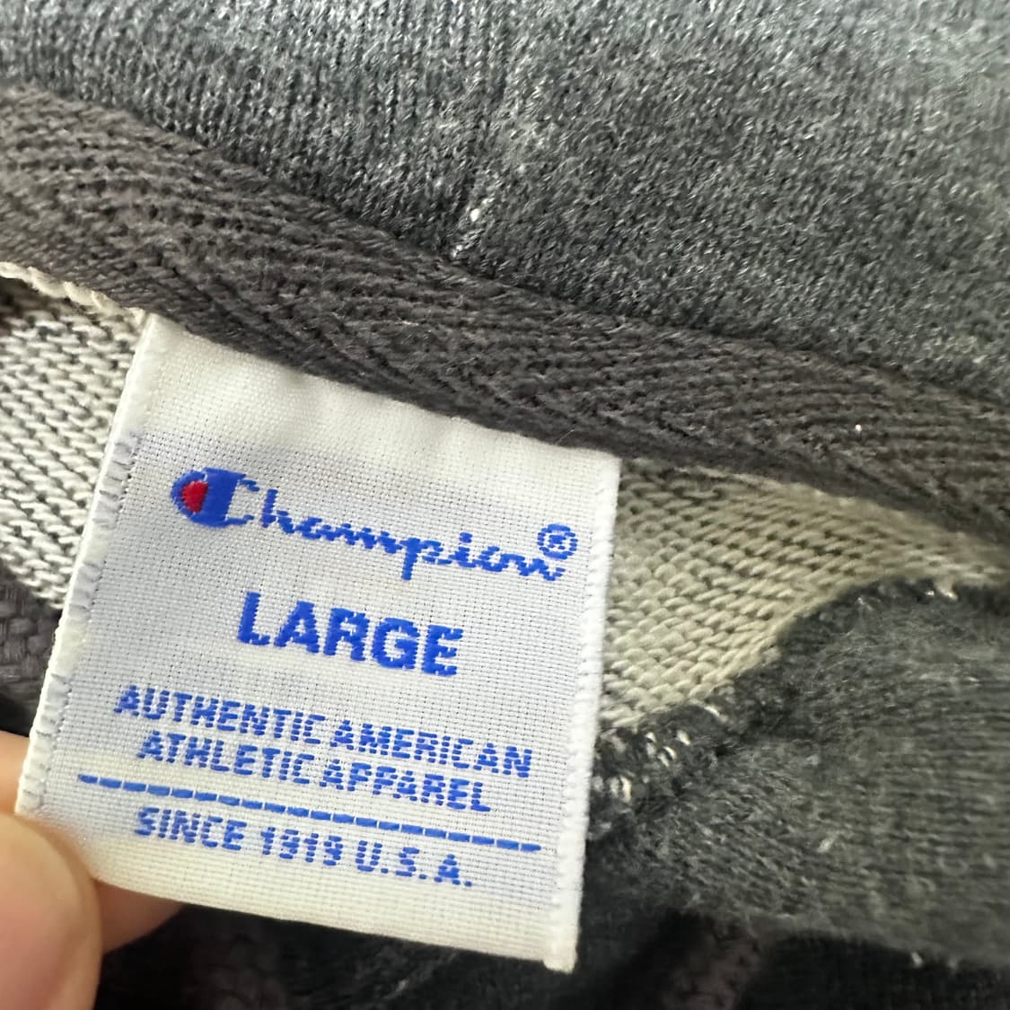 챔피온 여성 후드티셔츠 차콜 L 상품이미지4