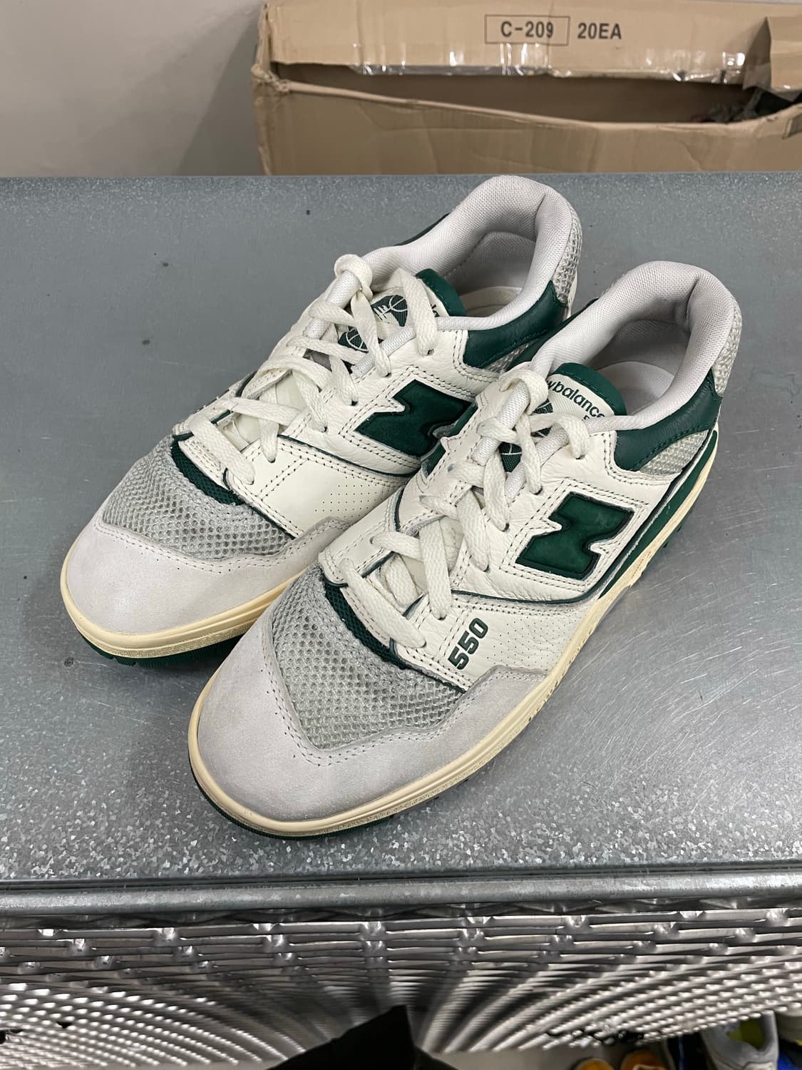 뉴발란스 550 화이트 그린 250 상품이미지2