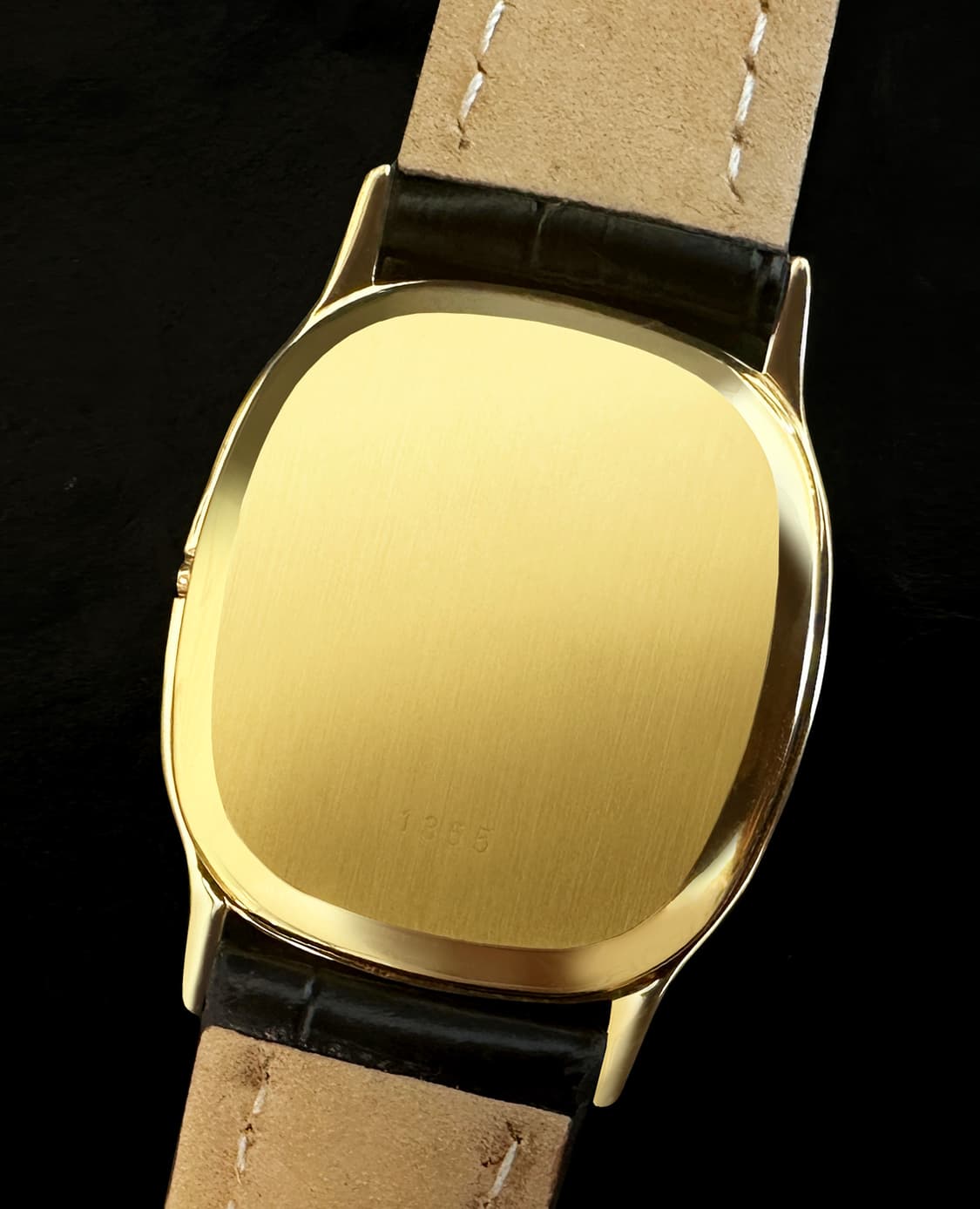 오메가 드빌 엘립스 쿼츠 블랙판 18K골드 도금 시계 상품이미지5