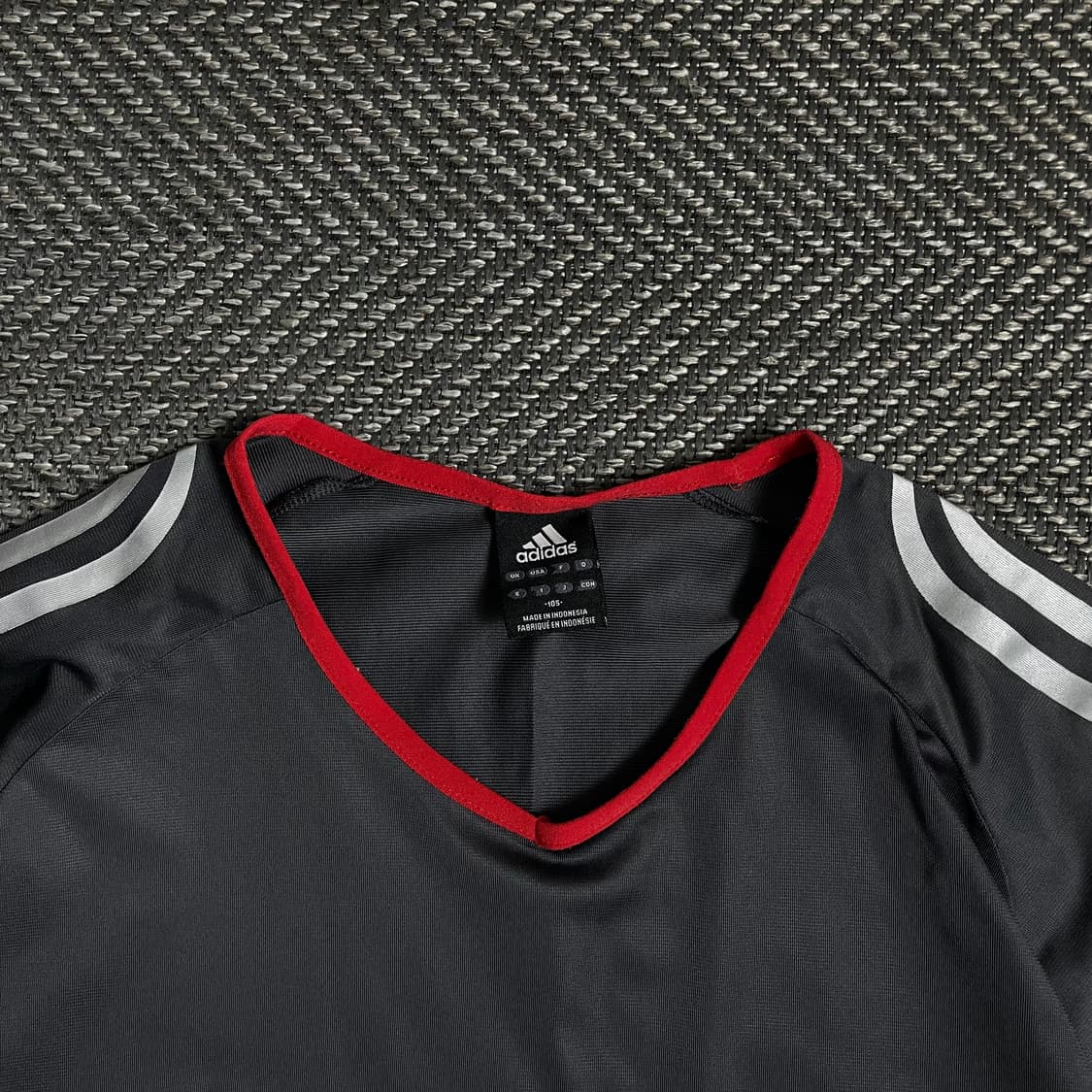 아디다스 배색 풋볼 트레이닝 삼선 반팔 탑y 4892 상품이미지5