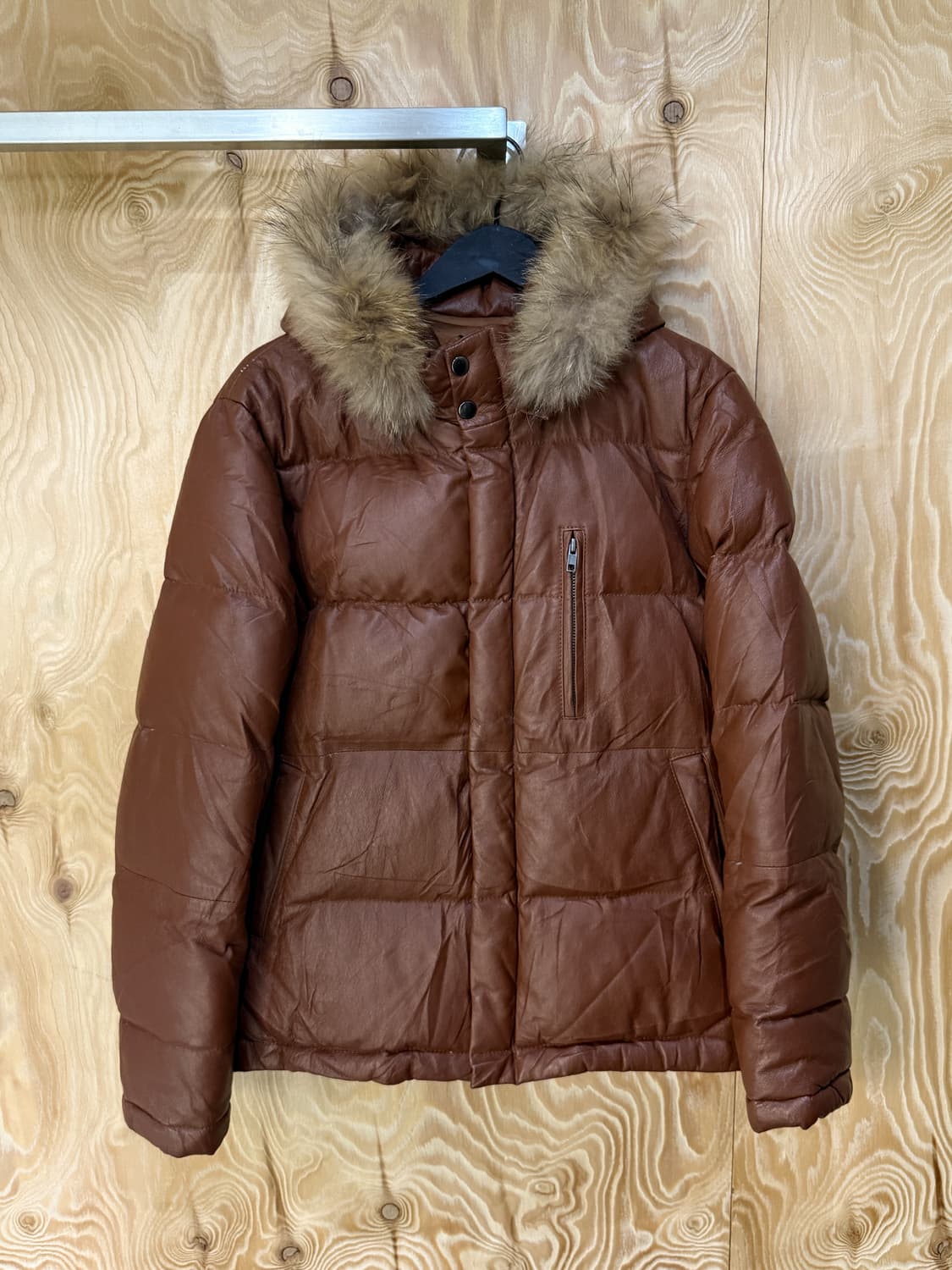 로베르토 마시니 포우 퍼 레더 다운 자켓 상품이미지1