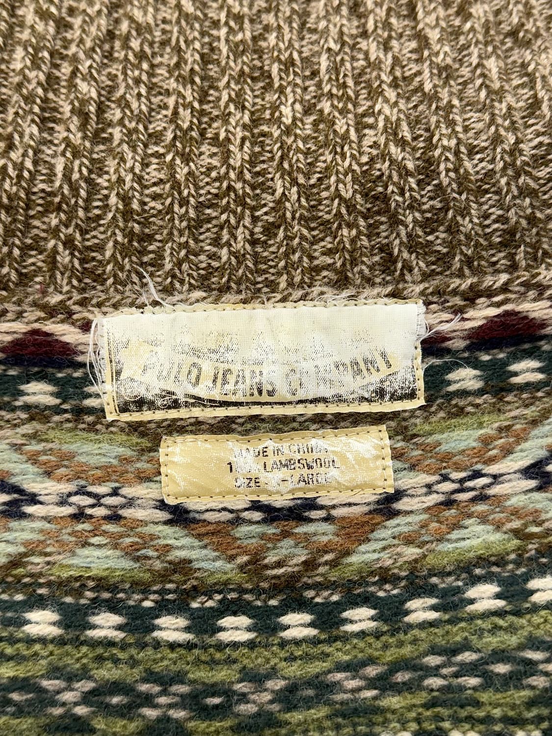 폴로 진스 페어아일 울 니트 투웨이 집업 자켓 상품이미지7