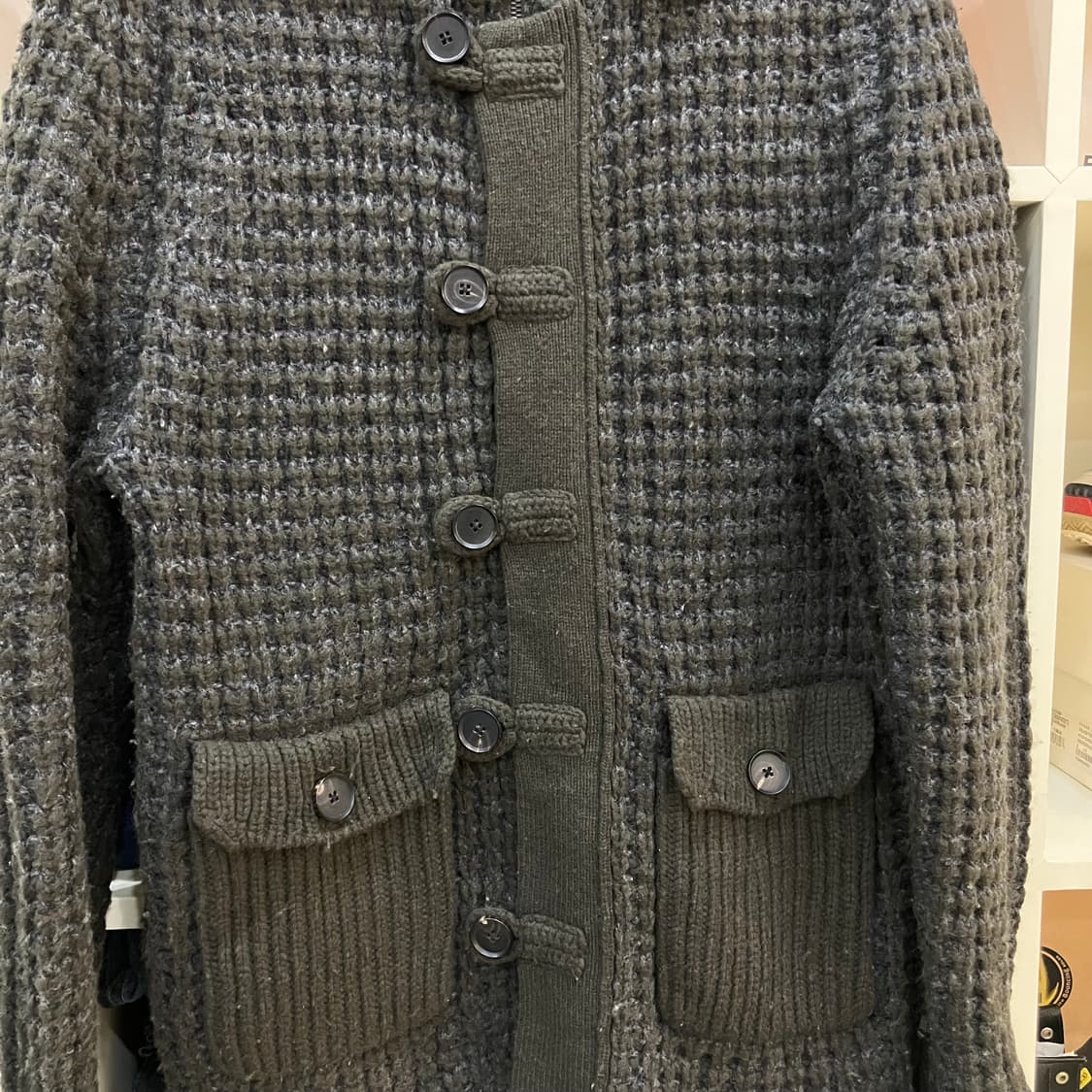 조셉 옴므 카키 후드 니트 가디건 50 상품이미지4