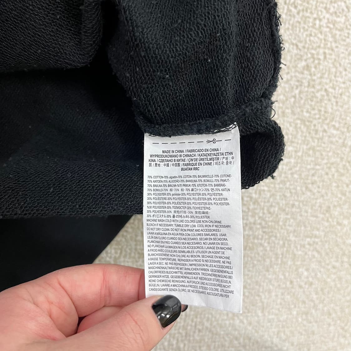 L 반스 체커보드 긴팔 후드 티셔츠 0128M 상품이미지3