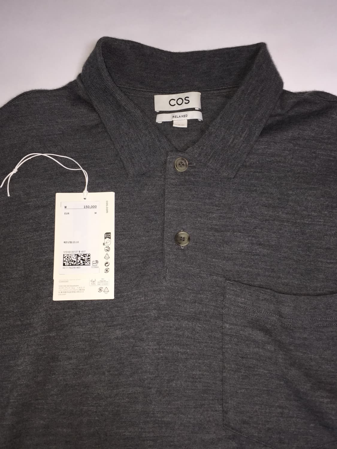 COS 울 니티드 폴로 셔츠 M 상품이미지2