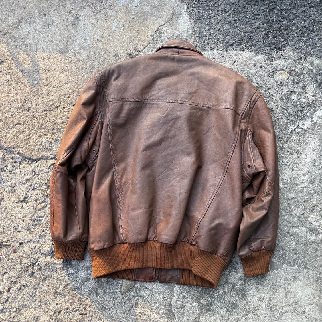 빈티지 A-2 소가죽 레더 자켓 상품이미지4