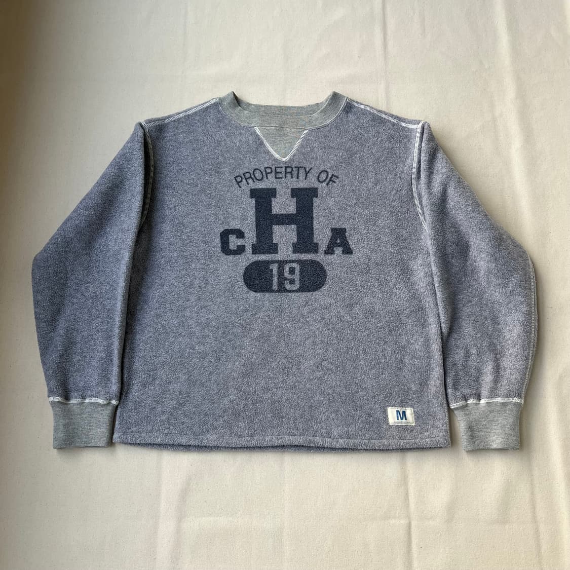 챔피온 멜란지 그레이 플리스 스웻셔츠 상품이미지1