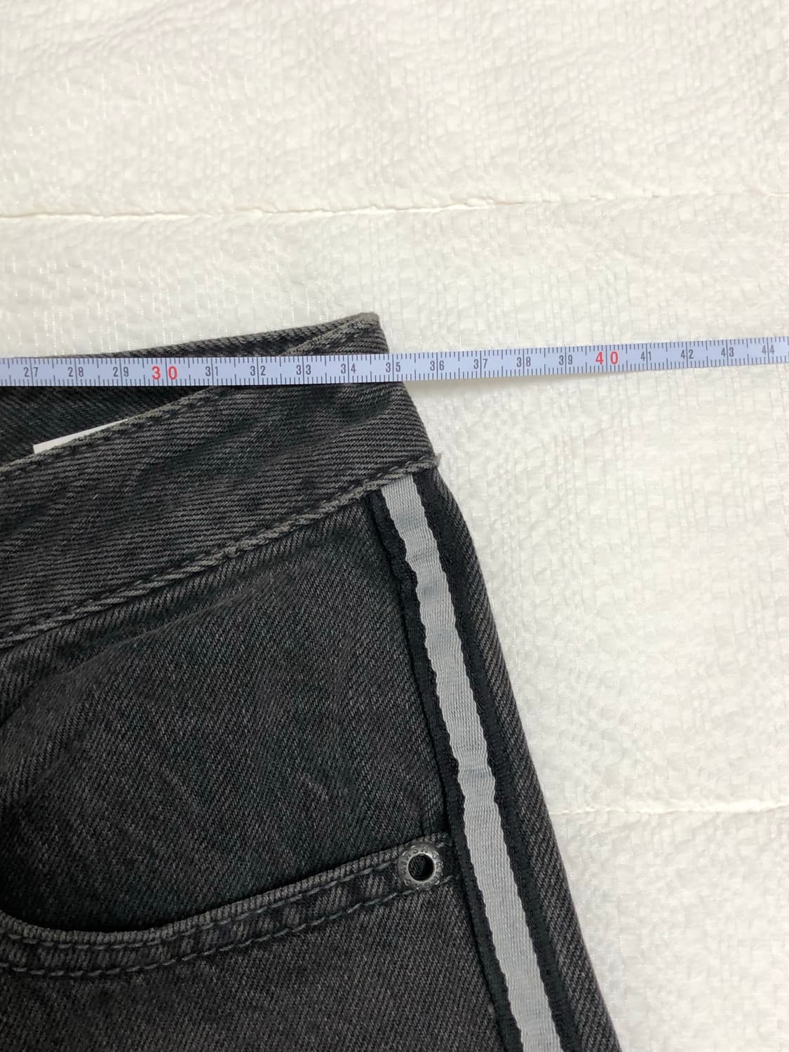키르시 포켓 흑청 데님 팬츠 (1size) 상품이미지4